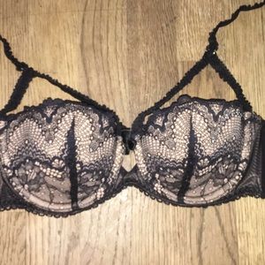 Black lace and beige